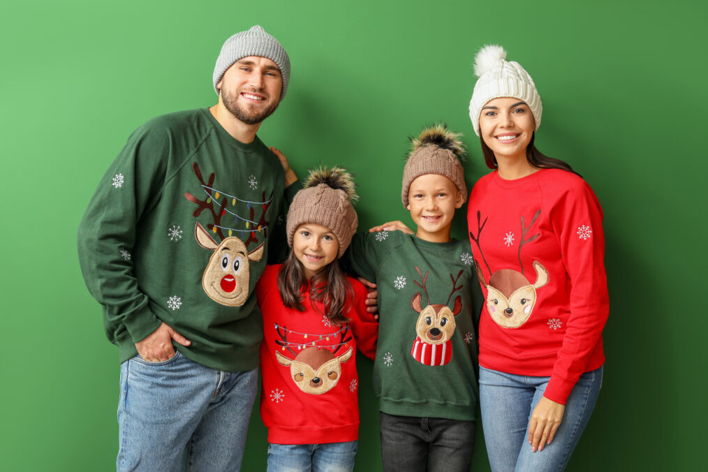 Weihnachtspullover Family Set - Lustige Ugly Christmas Sweater Für Die Ganze Familie